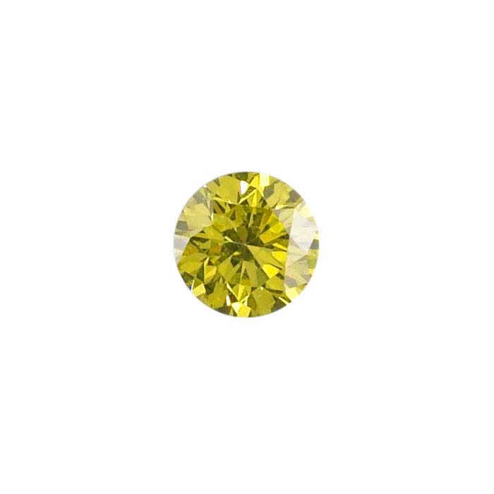 Treated Yellow Diamonds Round, SI