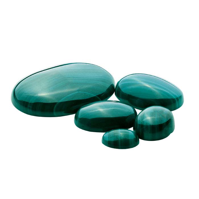 Malachite 22 x 8mm Oval Cabochon