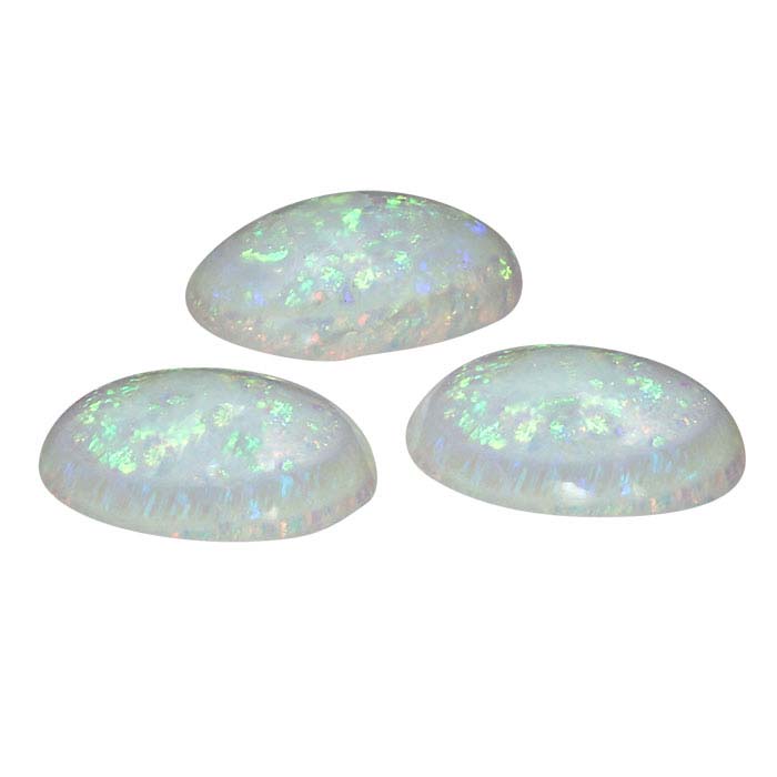 SterlingCreated NovaStyle LabGrown Opal 8 x 6mm Oval Cabochon