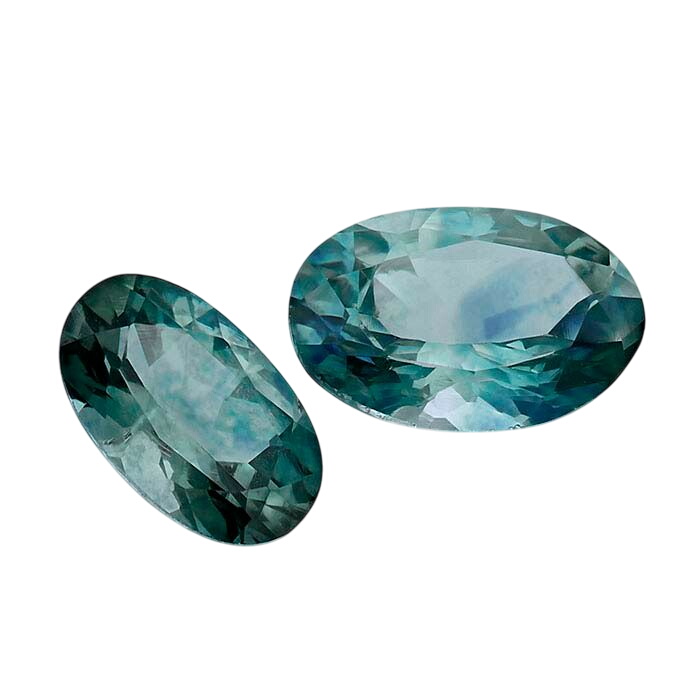 American Mined™ Teal Montana Sapphire™ Oval Faceted Stones
