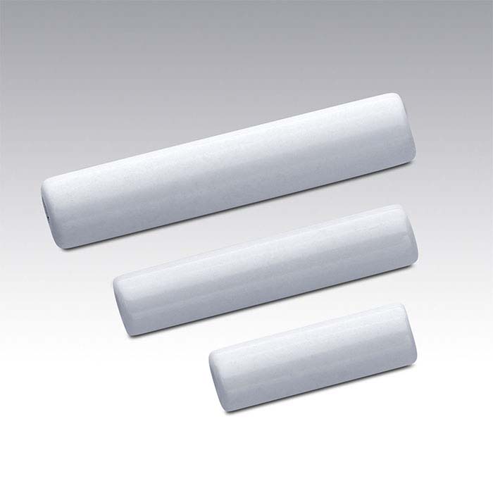White Agate Tube Beads