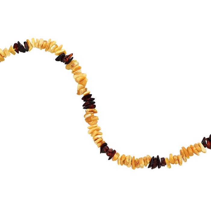 Multi-Color Amber 3.5mm Pebble Bead Strand