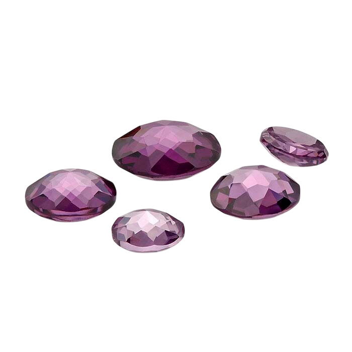 Purple CZ 5mm Round Le Bouton-Cut Cabochon
