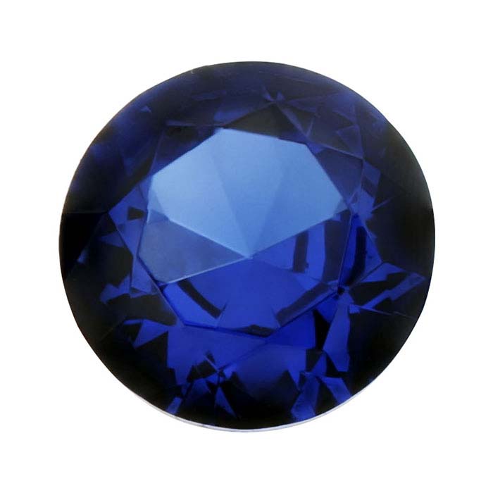 LabCreated Blue Spinel 4mm Round Faceted Stone