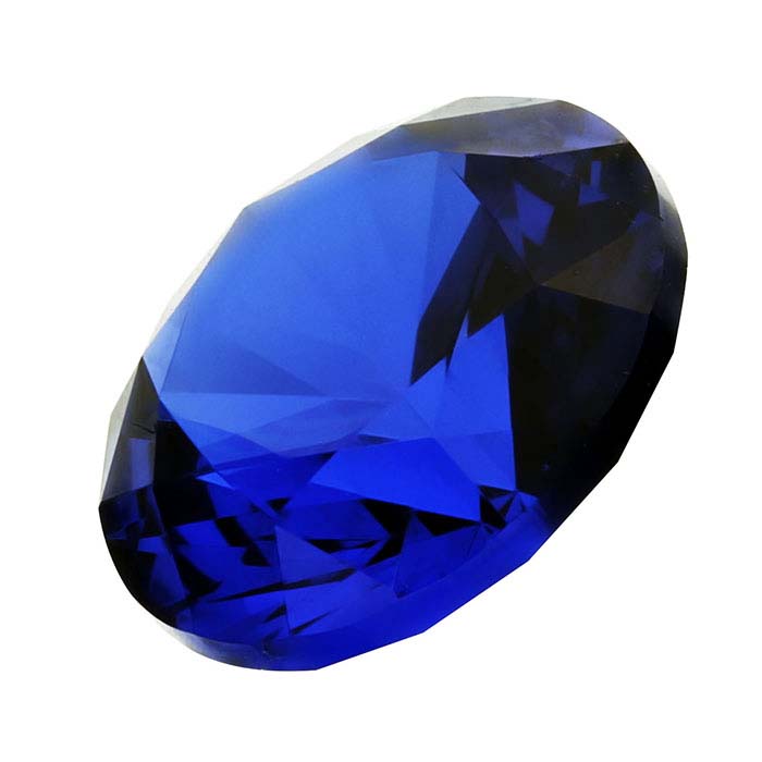 LabCreated Blue Spinel 8mm Round Faceted Stone