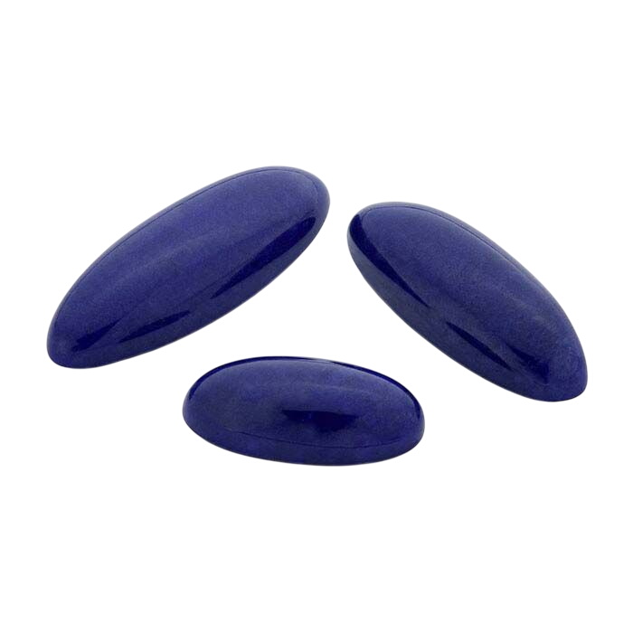 Lapis Lazuli 22 x 8mm Oval Cabochon, AA-Grade