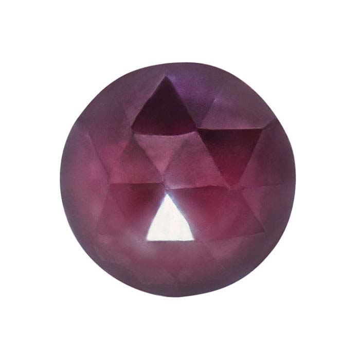 100/% Natural AAA Rhodolite garnet Round Rose cut Cabochon 7X7MM-8X8MM Rhodolite garnet Round Rose cut cabochon Flat back loose gemstone