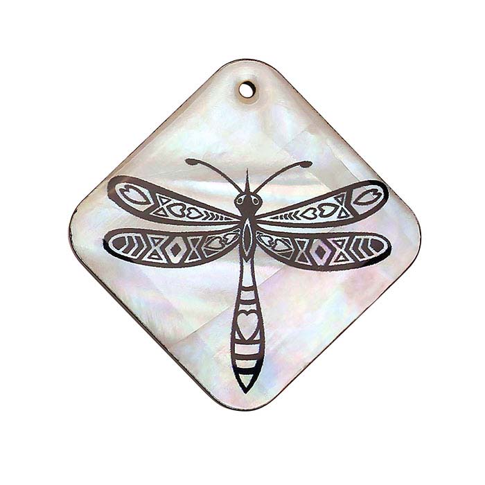 Mother-of-Pearl Dragonfly Pendant