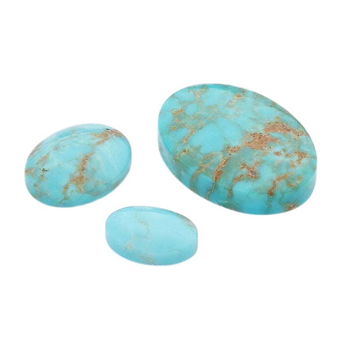American Mined™ Gold Canyon Turquoise™ 10 x 8mm Oval Low-Dome Cabochon