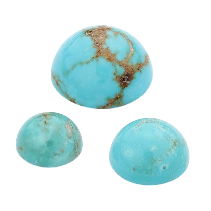 American Mined™ Gold Canyon Turquoise™ 10mm Round Cabochon