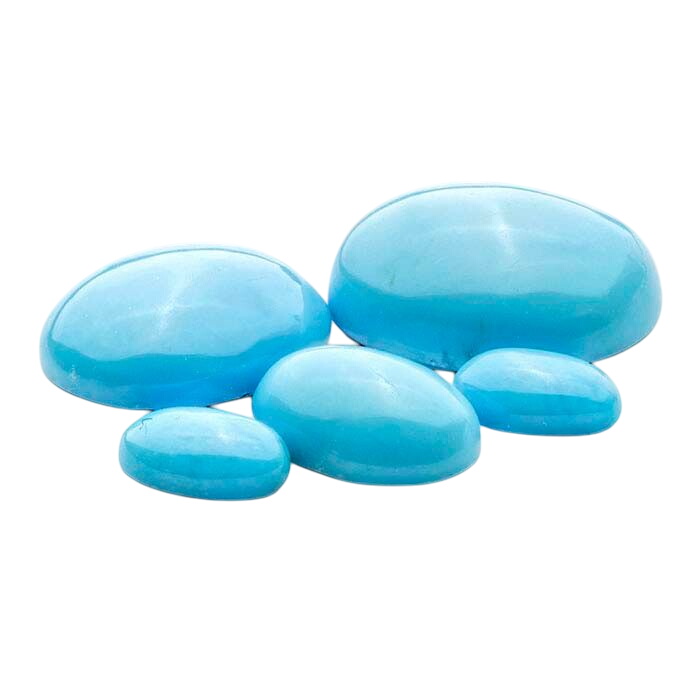American Mined™ BlueBird Turquoise™ 10 x 8mm Oval Cabochon