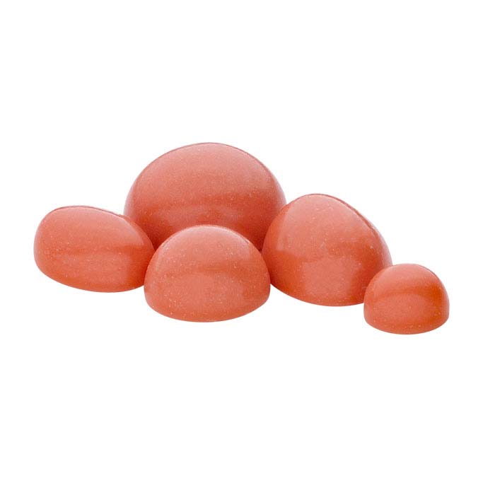 Simulated Salmon Coral Round Cabochons