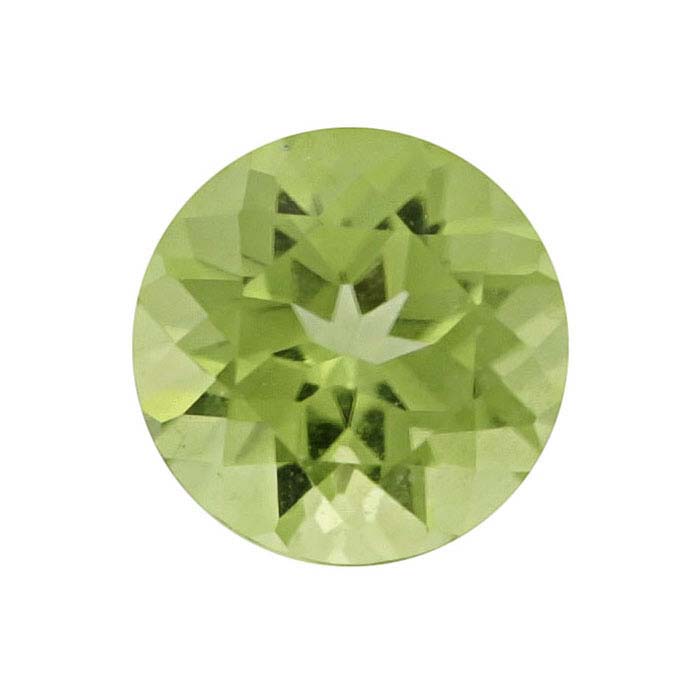 American Mined™ Arizona Peridot 5mm Round Faceted Stone