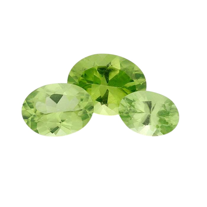 American Mined™ Arizona Peridot 7 x 5mm Oval Faceted Stone