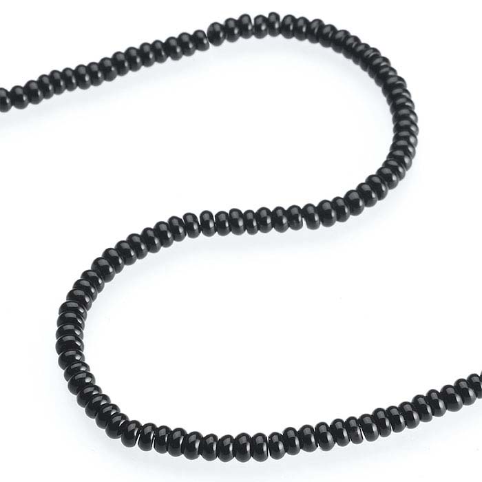 Black Onyx Abacus Bead Strands