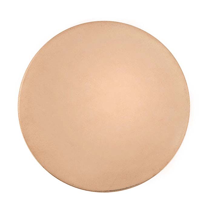 Annealed Copper 12.7mm Disc, 20Ga.