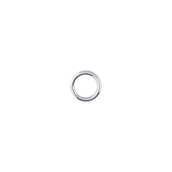 14K White Gold Round Split Rings