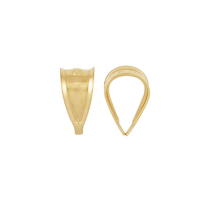 18k Yellow Gold Solder On Pendant Bail - 18k Gold Pendant Bail