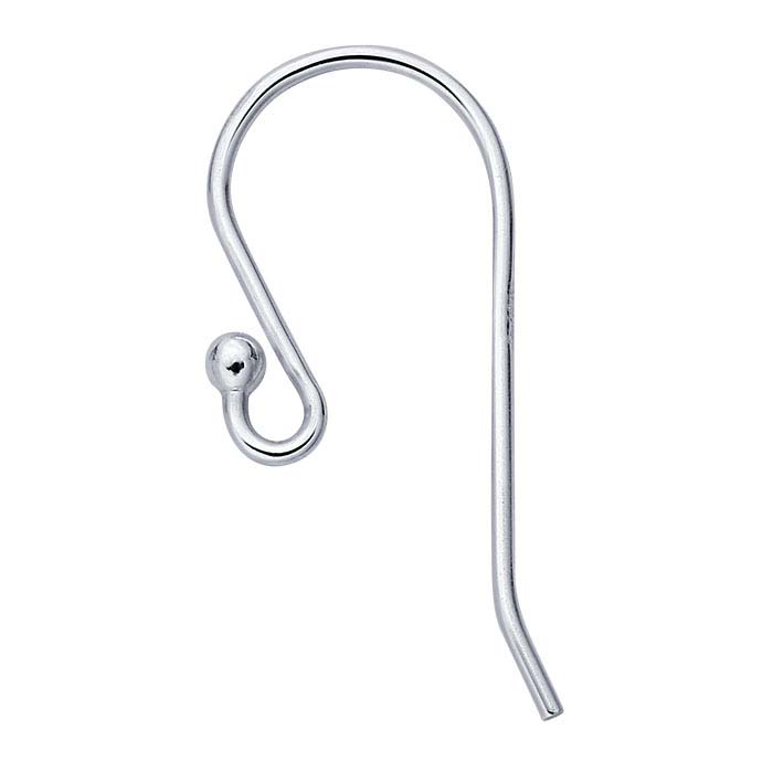 Sterling Silver Ear Wire with Loop and Ball End