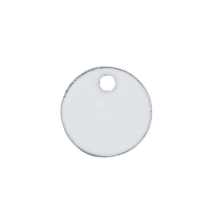 Sterling Silver 7mm Round Tags