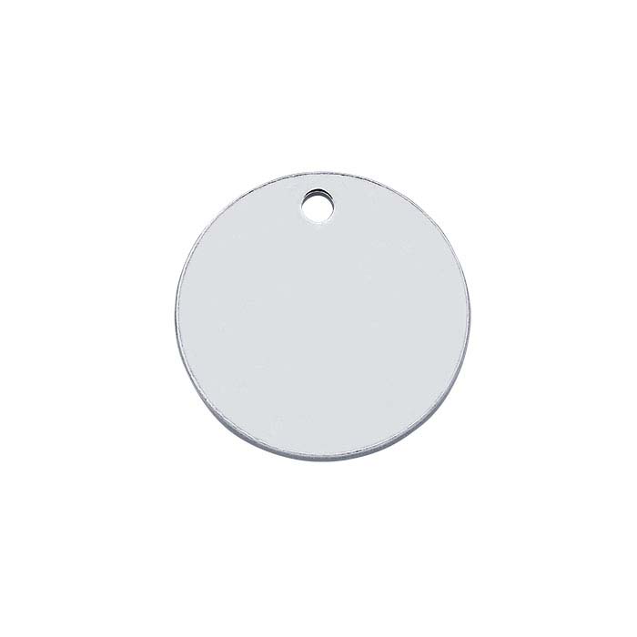 Sterling Silver 11mm Round Tags