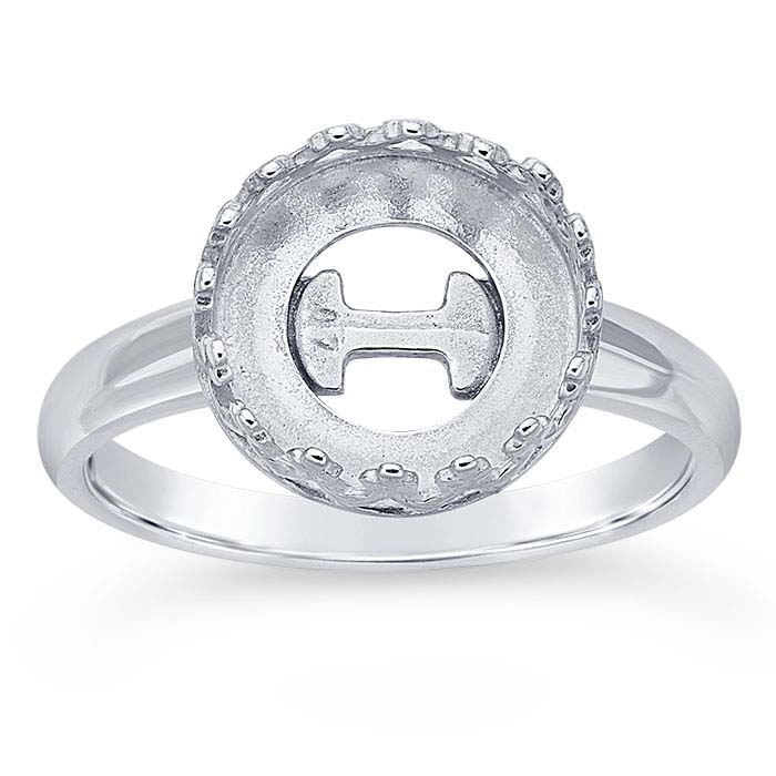 4mm and 5mm Silver Ring Setting Blank Resin Ring Cabochon Ring Mounting