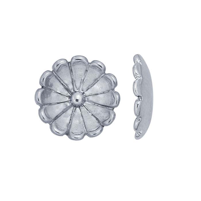 Sterling Silver Cupped Flower Component