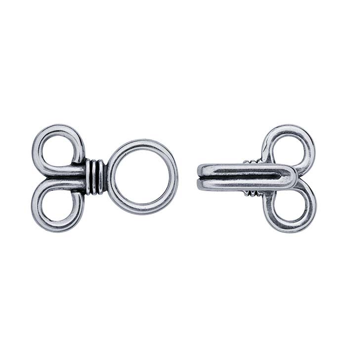 Sterling Silver Hook & Eye Clasp