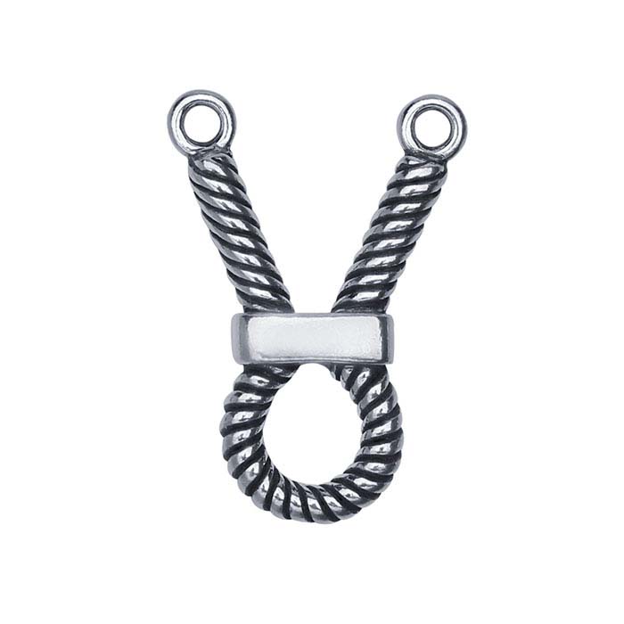 Sterling Silver Cinched-Rope Festoon Pendant