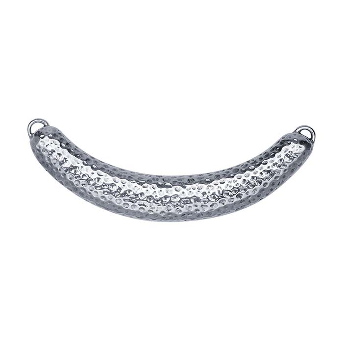 Sterling Silver Hammered Curve Festoon Pendant