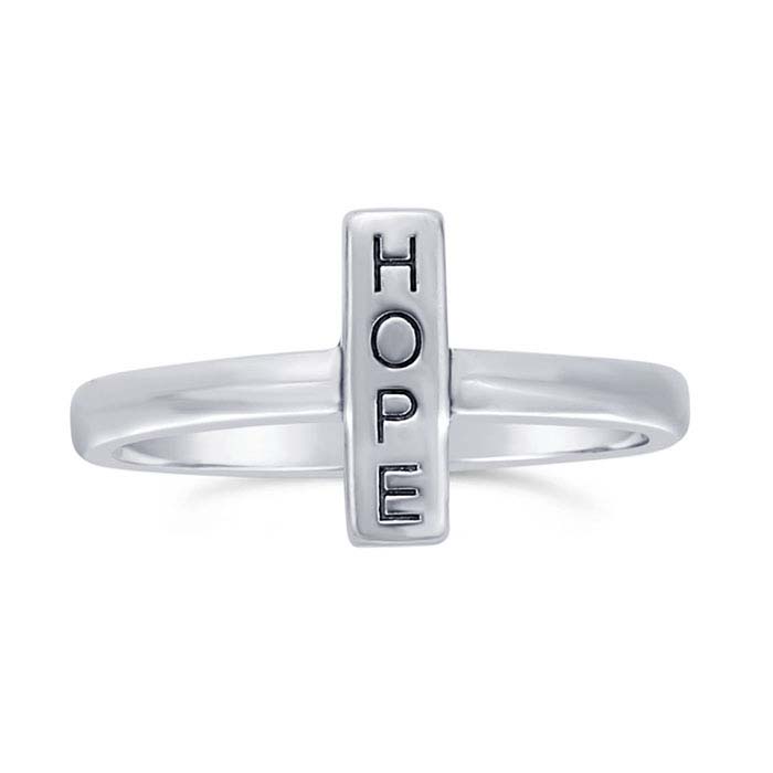 Sterling Silver "HOPE" Rings
