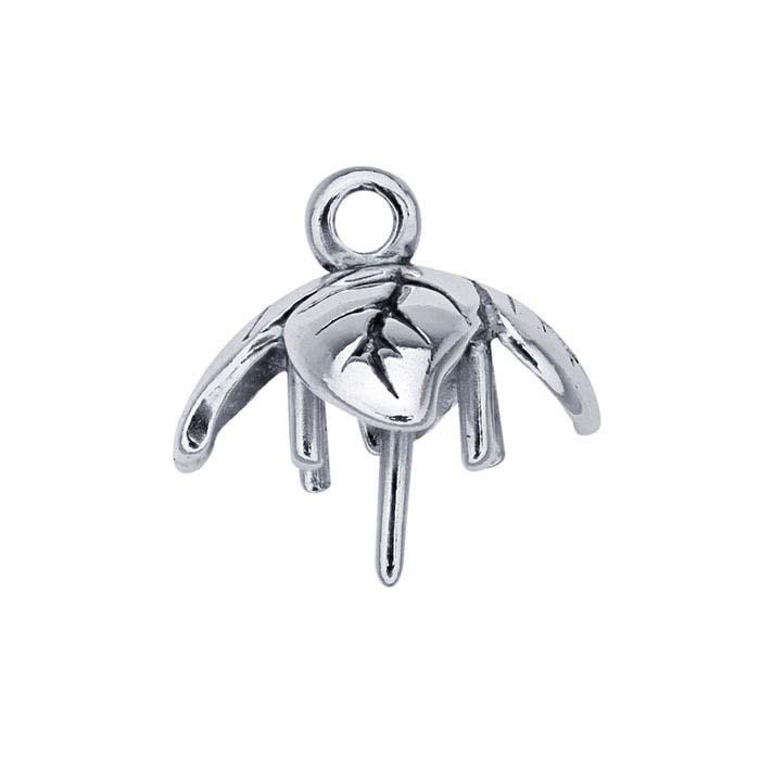Sterling Silver Pearl Cluster Component