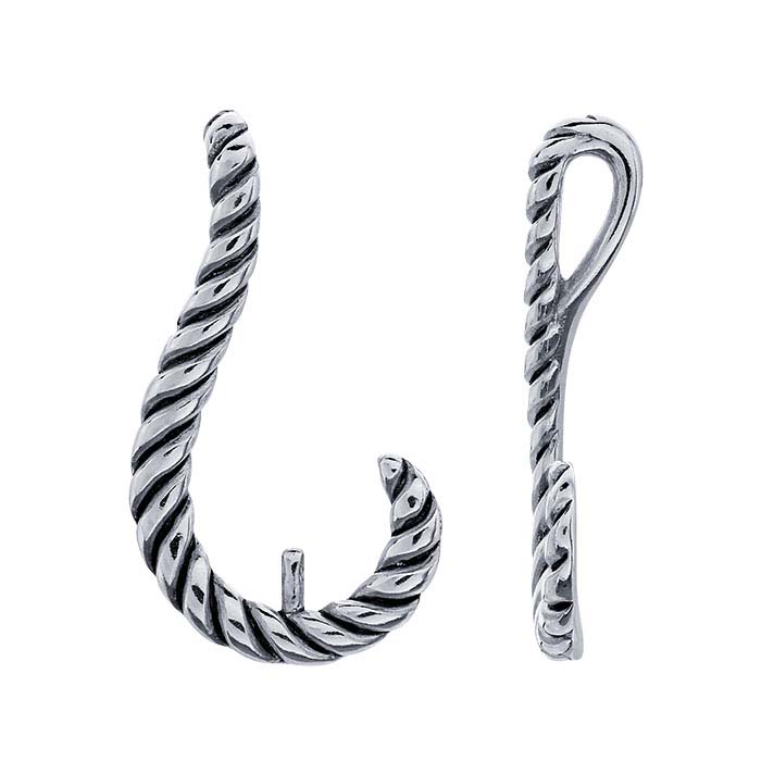 Sterling Silver Twisted Pearl Pendant Mounting