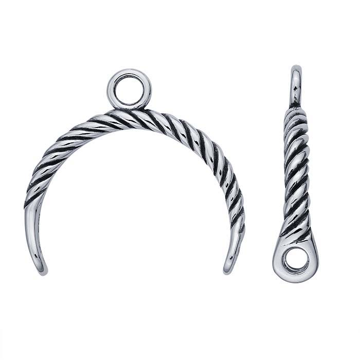 Sterling Silver Arched Rope Component